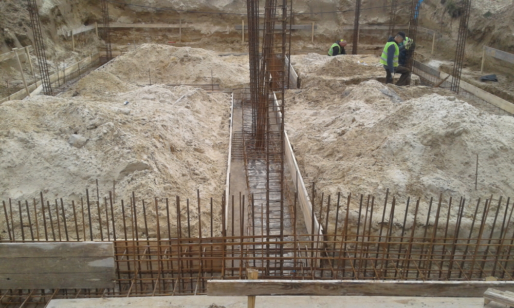 Fot. 6. Betonowanie płyty dennej reaktora (obiekt 3B).